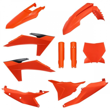 Piese moto - Kit plastice POLISPORT 91345 Portocaliu