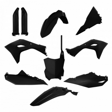 Piese moto - Kit plastice POLISPORT 91362 Negru