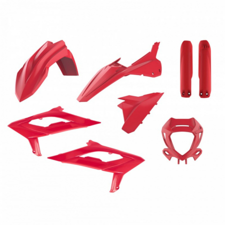 Piese moto - Kit plastice POLISPORT 91374 Rosu
