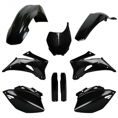 Piese moto - Kit plastice POLISPORT 91398 Negru