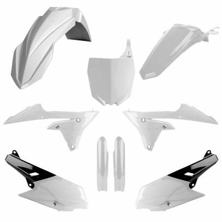 Piese moto - Kit plastice POLISPORT 91403 Alb