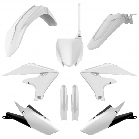 Piese moto - Kit plastice POLISPORT 91409 Alb