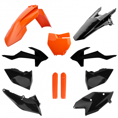 Piese moto - Kit plastice POLISPORT 91457 Orange KTM 16/black