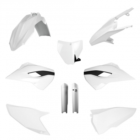 Piese moto - Kit plastice POLISPORT 91498 Alb