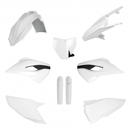 Piese moto - Kit plastice POLISPORT 91499 Alb