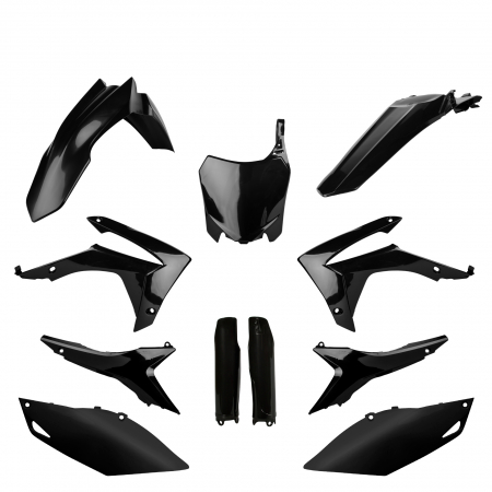 Piese moto - Kit plastice POLISPORT 91531 Negru