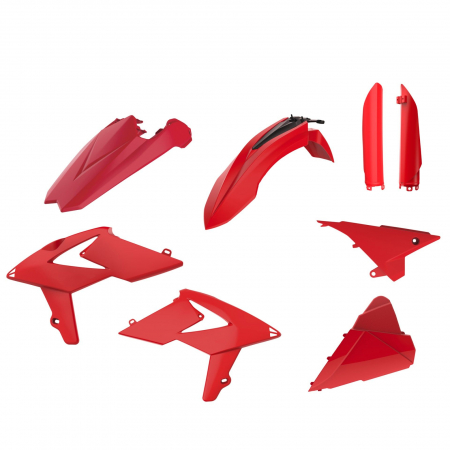 Piese moto - Kit plastice POLISPORT 91554 Rosu