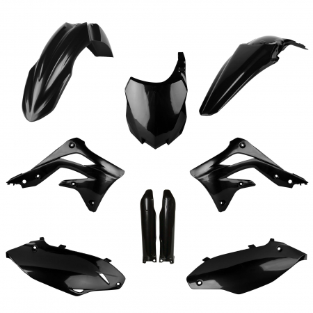 Piese moto - Kit plastice POLISPORT 91569 Negru