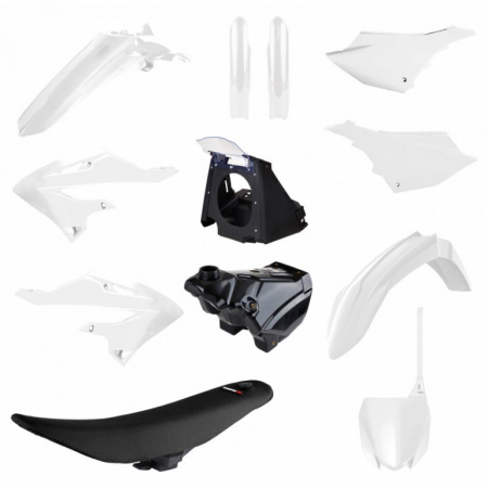 Piese moto - Kit plastice POLISPORT 91572 restyling Alb