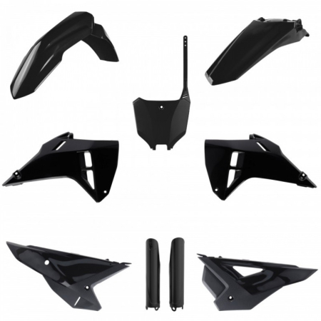 Piese moto - Kit plastice POLISPORT 91600 Negru