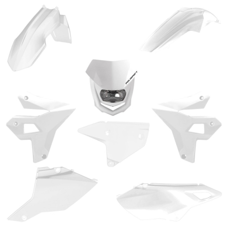 Piese moto - Kit plastice POLISPORT 91605 restyling Alb