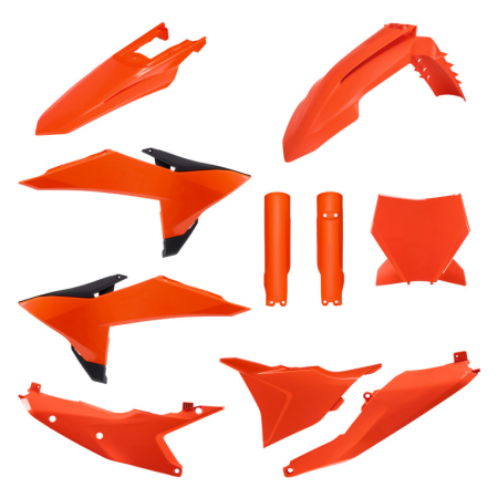 Piese moto - Kit plastice POLISPORT 91613 Portocaliu