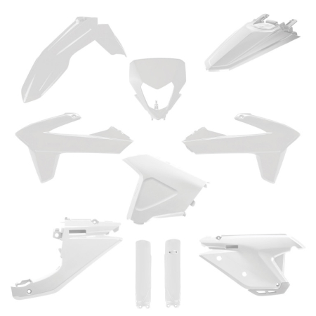 Piese moto - Kit plastice POLISPORT 91623 Alb