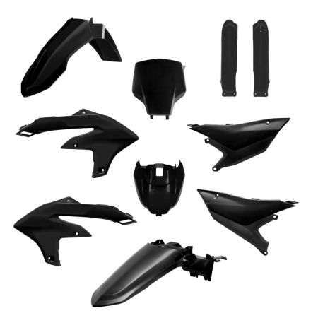 Piese moto - Kit plastice POLISPORT 91667 Negru