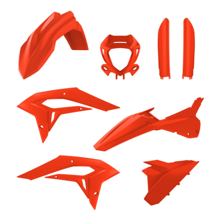 Piese moto - Kit plastice POLISPORT 91669 Rosu