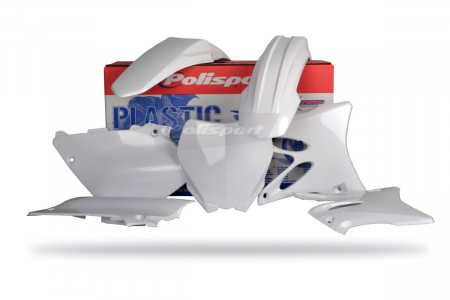 Piese moto - Kit plastice POLISPORT Alb