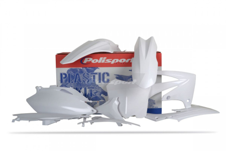 Piese moto - Kit plastice POLISPORT Alb