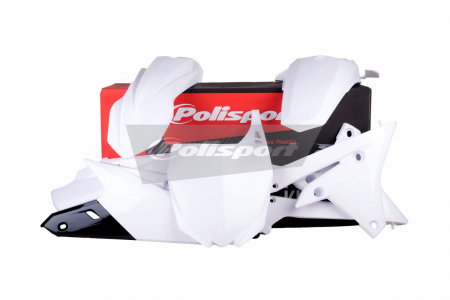 Piese moto - Kit plastice POLISPORT Alb