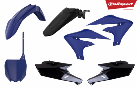 Piese moto - Kit plastice POLISPORT blue/black