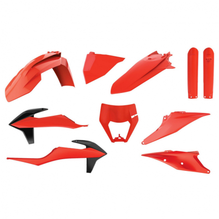 Piese moto - Kit plastice POLISPORT Flo Orange