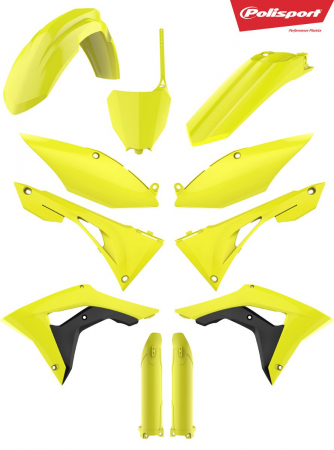 Piese moto - Kit plastice POLISPORT Flo yellow