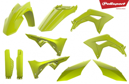 Piese moto - Kit plastice POLISPORT flo yellow