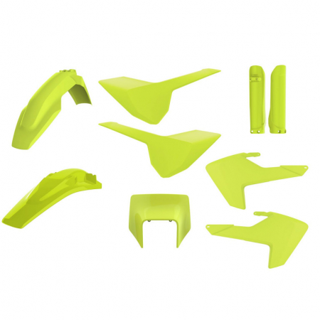 Piese moto - Kit plastice POLISPORT flo yellow