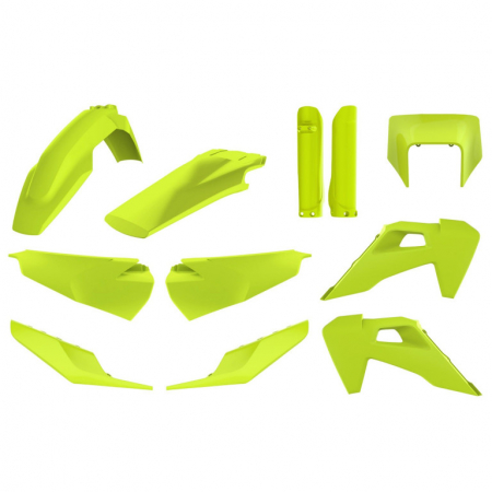 Piese moto - Kit plastice POLISPORT flo yellow