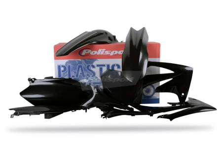 Piese moto - Kit plastice POLISPORT Negru