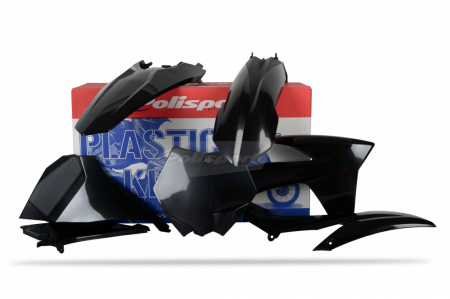 Piese moto - Kit plastice POLISPORT Negru