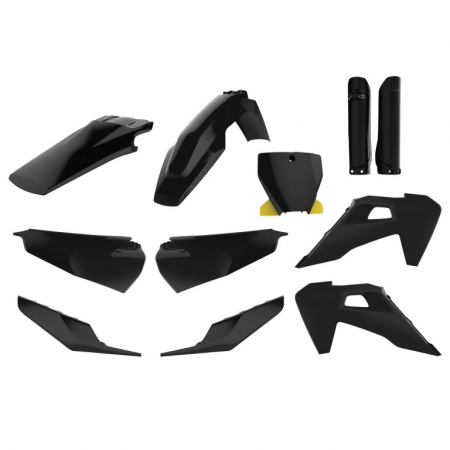 Piese moto - Kit plastice POLISPORT Negru