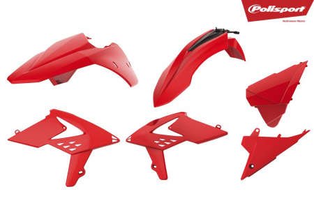 Piese moto - Kit plastice POLISPORT red Beta