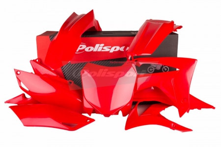 Piese moto - Kit plastice POLISPORT red CR 04