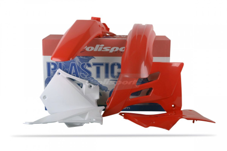 Piese moto - Kit plastice POLISPORT red/white