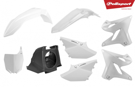 Piese moto - Kit plastice POLISPORT restyling Alb