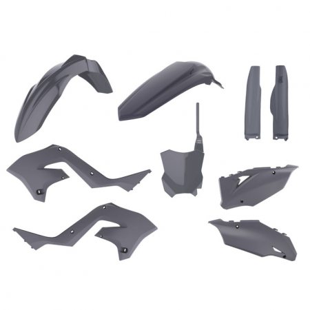 Piese moto - Kit plastice POLISPORT restyling nardo grey