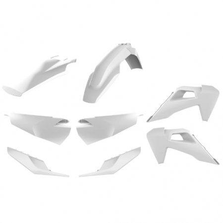 Piese moto - Kit plastice POLISPORT white ktm