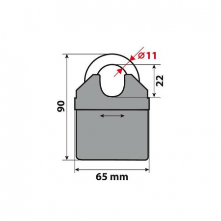 Lant antifurt cu lacat Lampa C-Lock 150R [3]