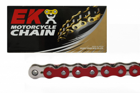 Piese moto - Lant cu O-Ring EK 520 SROZ 120 zale Rosu