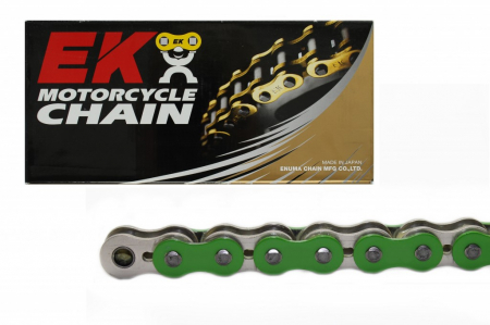 Piese moto - Lant cu O-Ring EK 520 SROZ 120 zale Verde