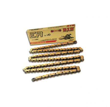 Piese moto - Lant de curse D.I.D Chain 520MX 120 zale auriu/negru