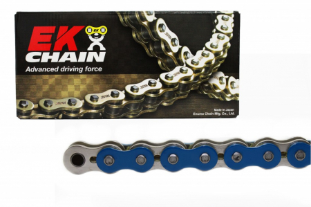 Piese moto - Lant de curse pentru motocross EK 520 MRD6 120 zale Albastru
