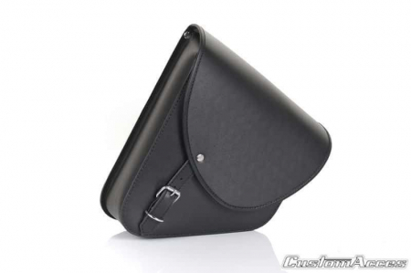 Piese moto - Leather saddlebag CUSTOMACCES BARCELONA AP0004N Negru dreapta