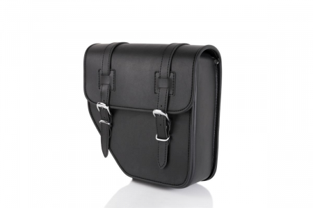 Piese moto - Leather saddlebag CUSTOMACCES IBIZA AP0006N Negru dreapta