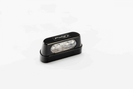 Piese moto - Licence support light PUIG 4645N Negru alu with LEDs