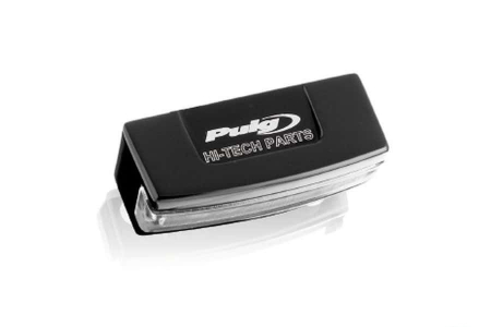 Piese moto - Licence support light PUIG 5565N Negru alu with LEDs
