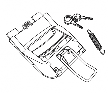 Spare parts SHAD - Locking system SHAD for SH45