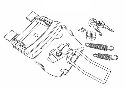 Piese moto - Locking system SHAD for SH46