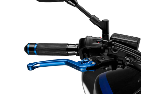 Piese moto - Maneta de frana fara adaptor PUIG 3.0 120AA lung blue/blue