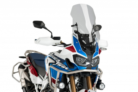 Piese moto - Manual regulation system PUIG 3714H smoke Touring Screen Included